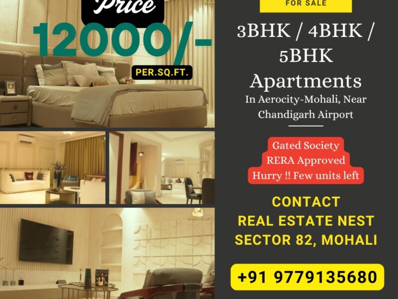 Ultra Luxurious 5+1 BHK for Sale near Chandigarh Airport